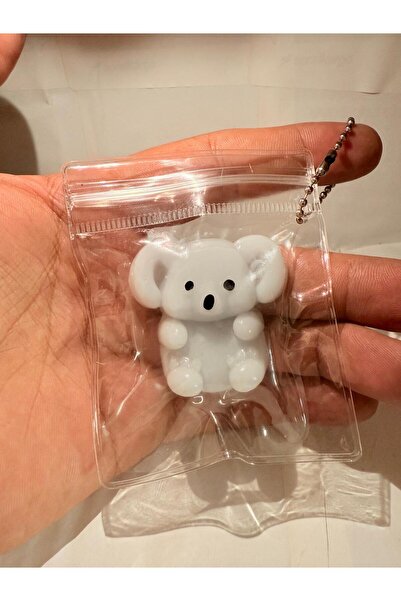 QUEVİLİY Anahtarlık Çanta Süsü Squishy Yumuşak Hayvan Figürlü Sukuşi