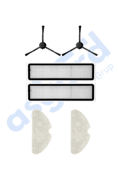Asgard Grup Dreame D10S, D10S PRO, D9 MAX GEN2 compatibile 2 perii laterale 2 filtre 2 mopuri