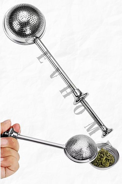 devhome Stainless Steel Infuser Tea Strainer Herbal Tea Strainer Tea Coffee Brewing Round Food Grade
