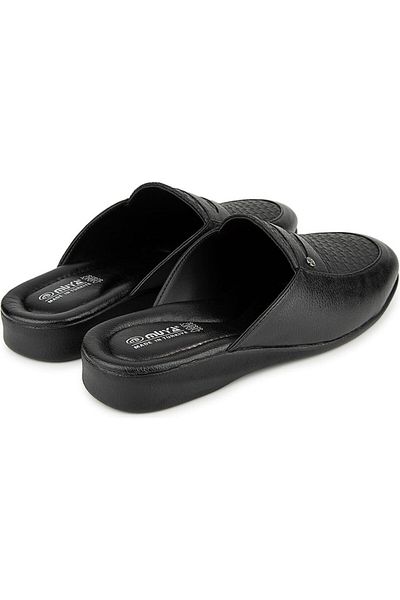 Muya Lengva 35410-001 Anatomical Sole Men's Indoor House Slippers Black