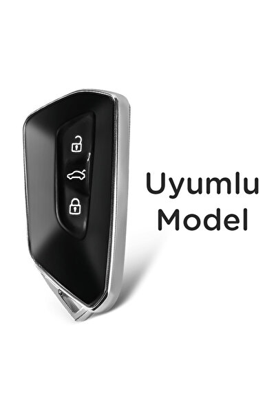 Mavi Keys Husă de protecție pentru chei din silicon cu 3 butoane compatibilă cu Volkswagen Golf 8 – Nano – Culoare verde