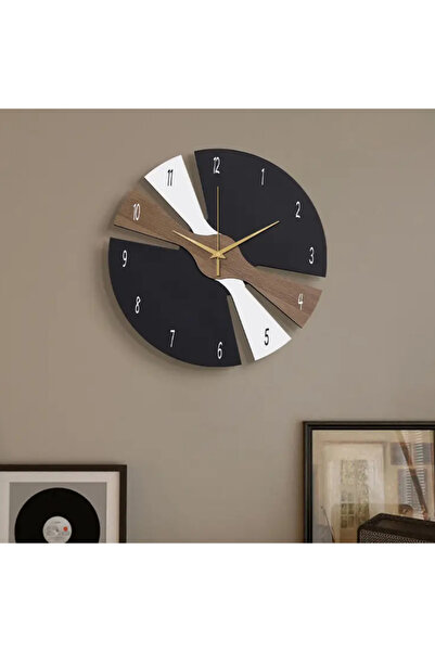 LODOS CNC üç renkli ahşap duvar saati