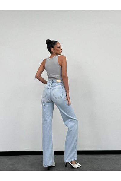 DENİKK Trend Special Design Παντελόνι Palazzo με χαλαρή εφαρμογή 30