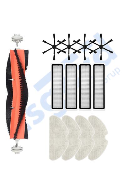 Asgard Grup Dreame D10S, D10S Pro, D9 Max Gen2 Compatible 1 Main Brush 4 Side Brushes 4 Filters 4 Mops