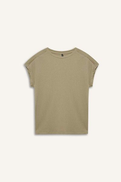 DeFacto New Season Crew Neck Wrap Short Sleeve T-Shirt