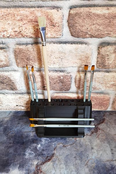 expreshediye Paint Brush Holder Stand, Brush Holder, Oil Acrylic Watercolor Brush Stand,