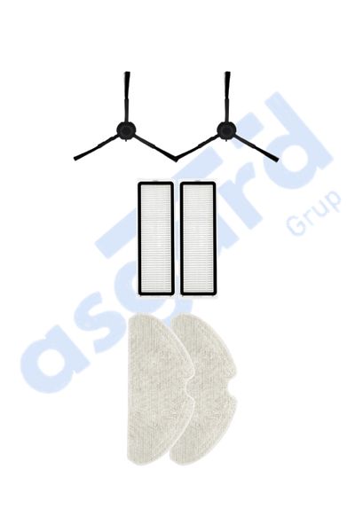 Asgard Grup Dreame F9 Pro Compatible 2 Side Brushes 2 Filters 2 Mops