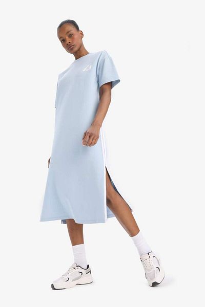 DeFacto New Season Nba Los Angeles Lakers Defactofit Crew Neck Slit Pique Sports Midi