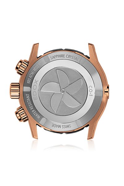 Edox Ανδρικό Ρολόι Edox 10242-TINR-NIR, Quartz, 45mm, 100ATM
