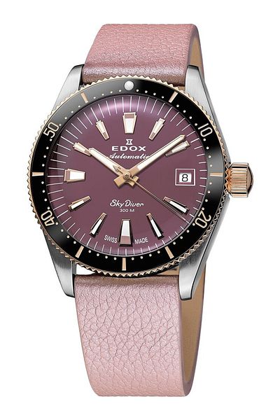 Edox Ceas de damă Edox 80131-357RNRC-VIO, Automat, 38mm, 30ATM