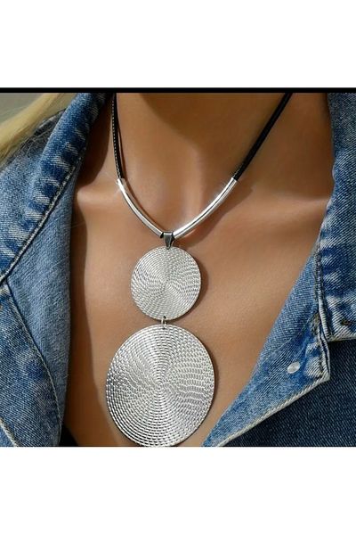 Sevilgülgünfinecrafts Circular Long Choker Necklace