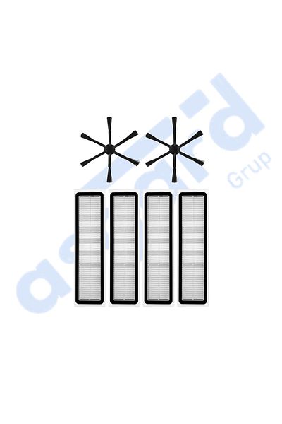 Asgard Grup Dreame D10S, D10S Pro, D9 Max Gen2 Compatible 2 Side Brushes 4 Filters