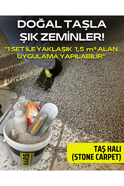 BARS Taş Halı, Uv Dayanımlı Derzsiz Doğal Taş Zemin, Dış Ve İç Mekanlara Öze...