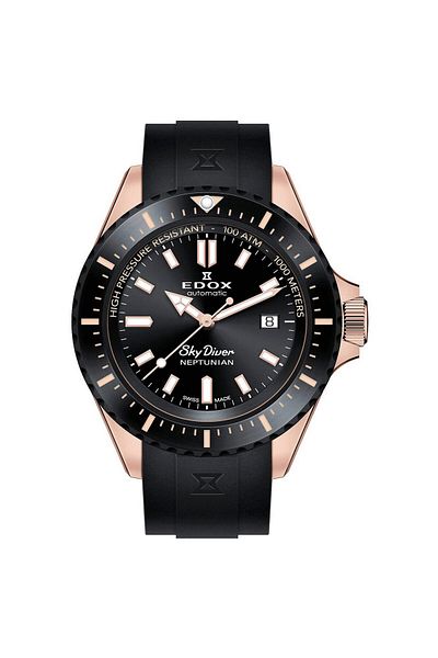 Edox Ανδρικό Ρολόι Edox 80120-37RNNCA-NIR, Αυτόματο, 44mm, 100ATM