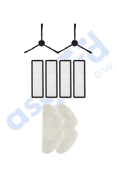 Asgard Grup Dreame F9 Pro Compatible 2 Side Brushes 4 Filters 2 Mops