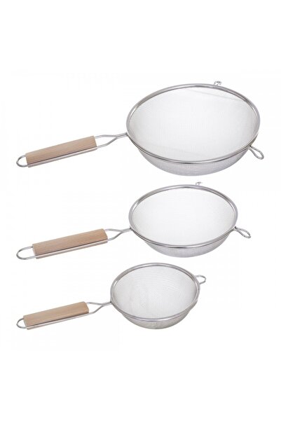 5five Simple Smart Σετ 3 σουρωτήρια Contry Side, από ανοξείδωτο ατσάλι-ξύλο, ...