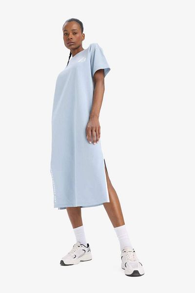 DeFacto New Season Nba Los Angeles Lakers Defactofit Crew Neck Slit Pique Sports Midi