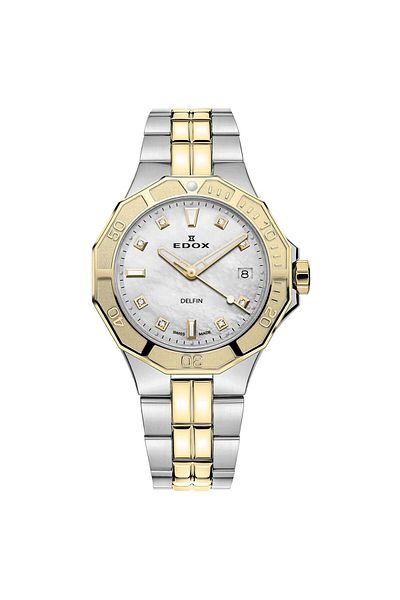 Edox Ceas de damă Edox 53020-357JM-NADD, Cuarț, 38mm, 20ATM