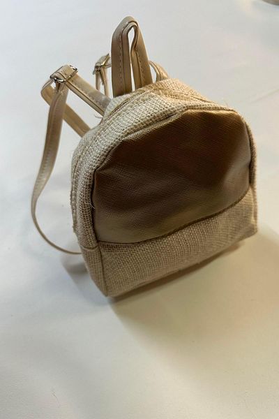 Hobigram Straw Gold Detailed Girls Backpack Children's Accessory Children's Bag – Backpack, Stylish Design
