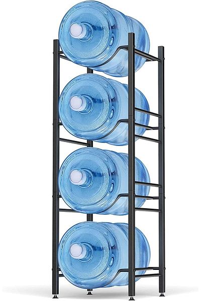 NEXIFY SKY-TOUCH Water Bottle Storage Stand, 4 Tier Water Bottle Holder, 5 Gallons Heavy Duty Water Jug Rac