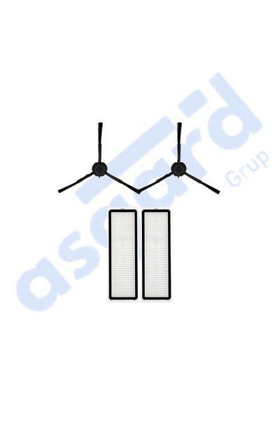 Asgard Grup Dreame F9 Pro Compatible 2 Side Brushes 2 Filters