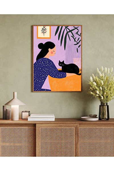 woodhomeworks Tek Parça Salon Ofis Dekor Tablo Ttk