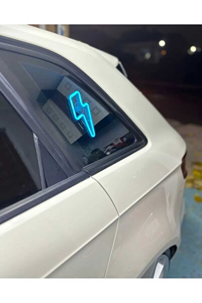 CEBECİOTO إكسسوار ديكور LED نيون داخل السيارة باللون الأزرق الجليدي (12 فولت)