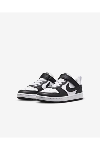 Nike Children's Shoes Court Borough Low Recraft Black White Children's Shoes Sneakers