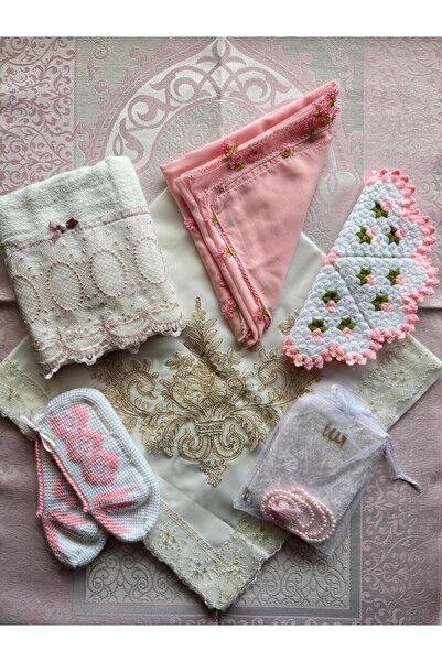 Şatilli Handmade Hediyelik çeyizlik bohça gelin bohça lif iğne oyalı yazma pa...