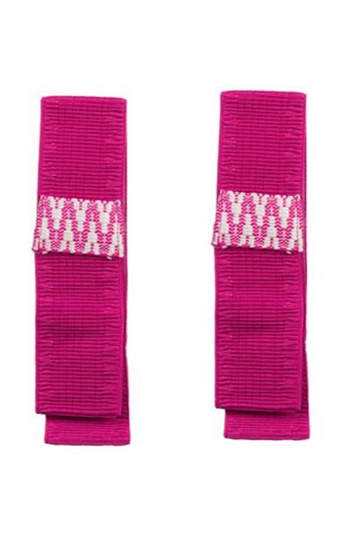 SyaMAG Set 2 Elastic Bands, Fuchsia, For Securing Towels, 100x5 Cm