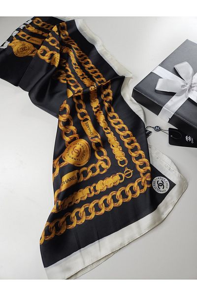 Webinay Home Voile Silk Shawl Chain Pattern New Season Shawl Scraf Premium