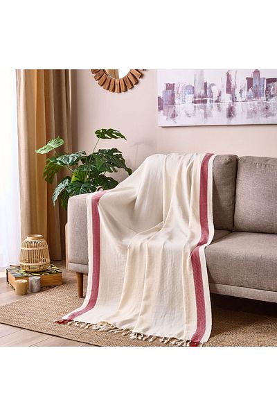 ASPARTAM Armchair Shawl - Beige - 130X170 cm