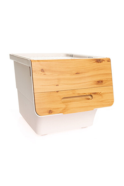 Motek Bambu Çok Amaçlı Tekerlekli Organizer 33 lt Tek Modül (3 ADET)