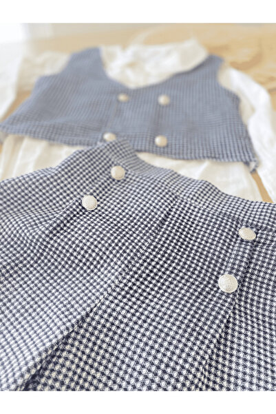 Marka Sensin Kids Girl's Plaid Special Style Design 3 Piece Set