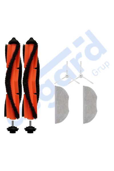 Asgard Grup Xiaomi Essential – Vi̇omi̇ V3 Max Compatible 2 Main Brushes 2 Side Brushes 2 Mops