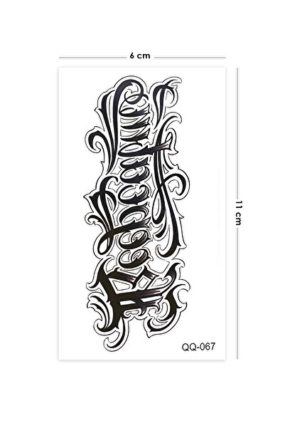 BP Tattoo Keep Calm Yazılı Geçici Dövme Tattoo
