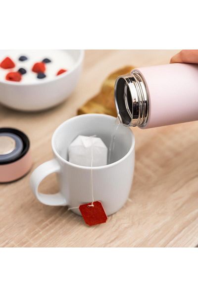 reer Colourdesign Vacuum Stainless Steel Thermos, 450 Ml, Pink, 90024