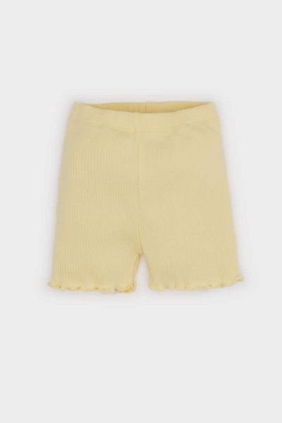 DeFacto New Season Baby Girl 2-Piece Set Ribbed Camisole Short Sleeve T-Shirt Elastic Waist Shorts