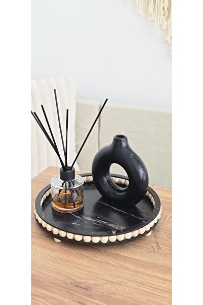 MUJA DEC MERMER DESENLİ DEKORATİF SUNUM TEPSİSİ