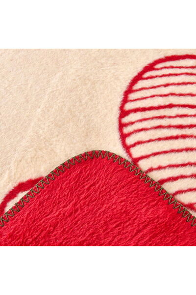 MATMEL Soft Cookie Man Cotton Single Blanket - Red / Ecru - 150X200 cm