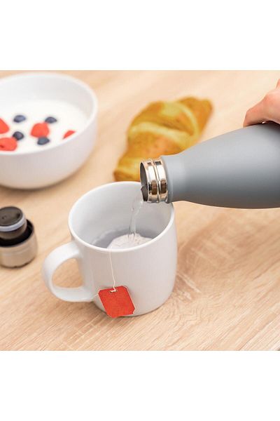 reer Colour Vacuum Insulated Stainless Steel Drinking Bottle, 500 Ml, Grey, 90801