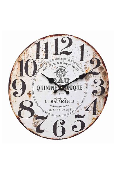 TFA Analog Mdf Wall Clock, Vintage Design, Quinine Tonique, 60.3045.10