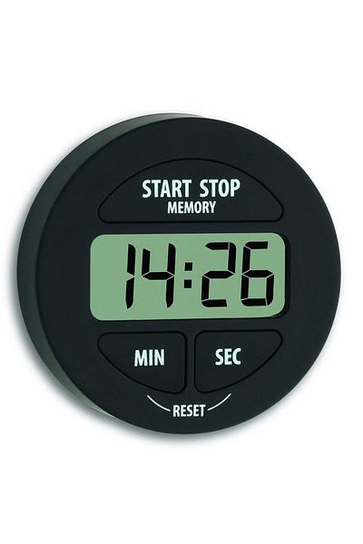 TFA Digital Kitchen Timer and Stopwatch 38.2022.01, Magnetic Holder