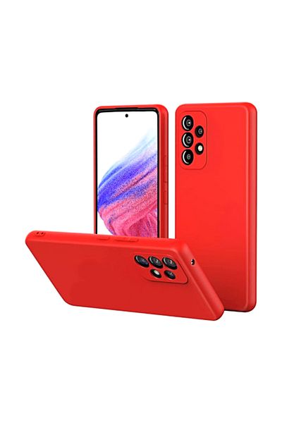 SprintMag Premium Case for Samsung Galaxy A52 4G/A52 5G/A52s 5G Camera Protection, Microfiber Interior Red
