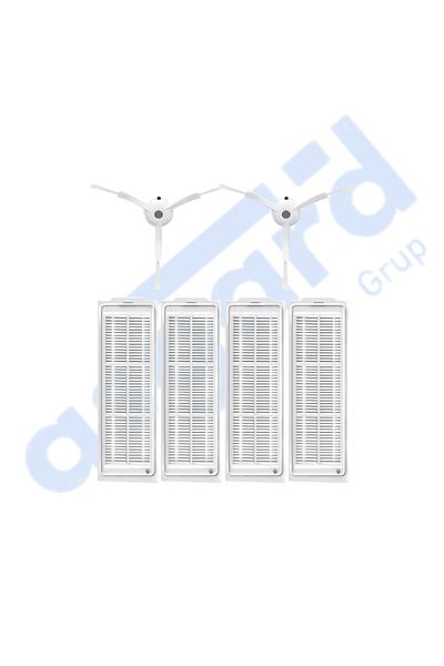 Asgard Grup Xiaomi Mop 2 Pro (Mjst1Shw) -Mop 2 Lite Compatible 2 Side Brushes 4 Filters