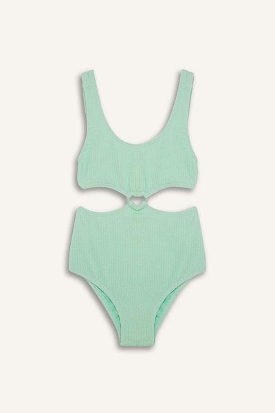 DeFacto New Season Girl's Combed Cotton Swimsuit