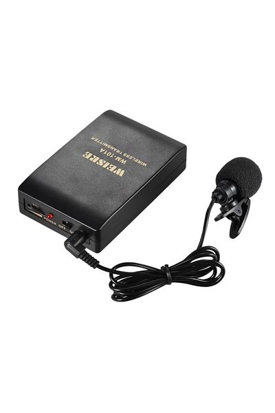 FOXMAG24 FOXMAG24® wireless lavalier microphone, 30 m, FM wireless modulation with clip and receiver