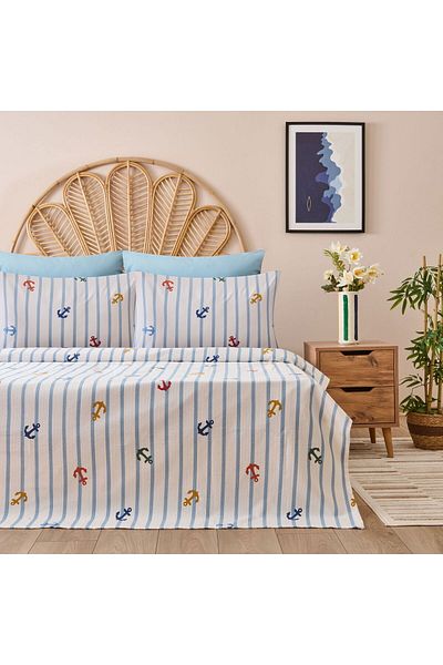 ASPARTAM Marina Single Pique Set - White