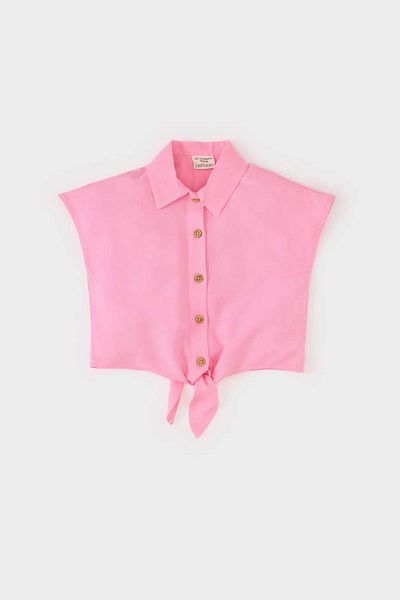 DeFacto New Season Baby Girl Shirt Collar Short Sleeve Shirt