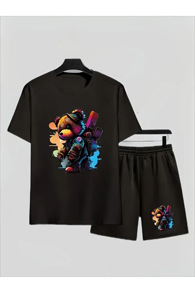 Cevval Set tricou și pantaloni scurți pentru copii